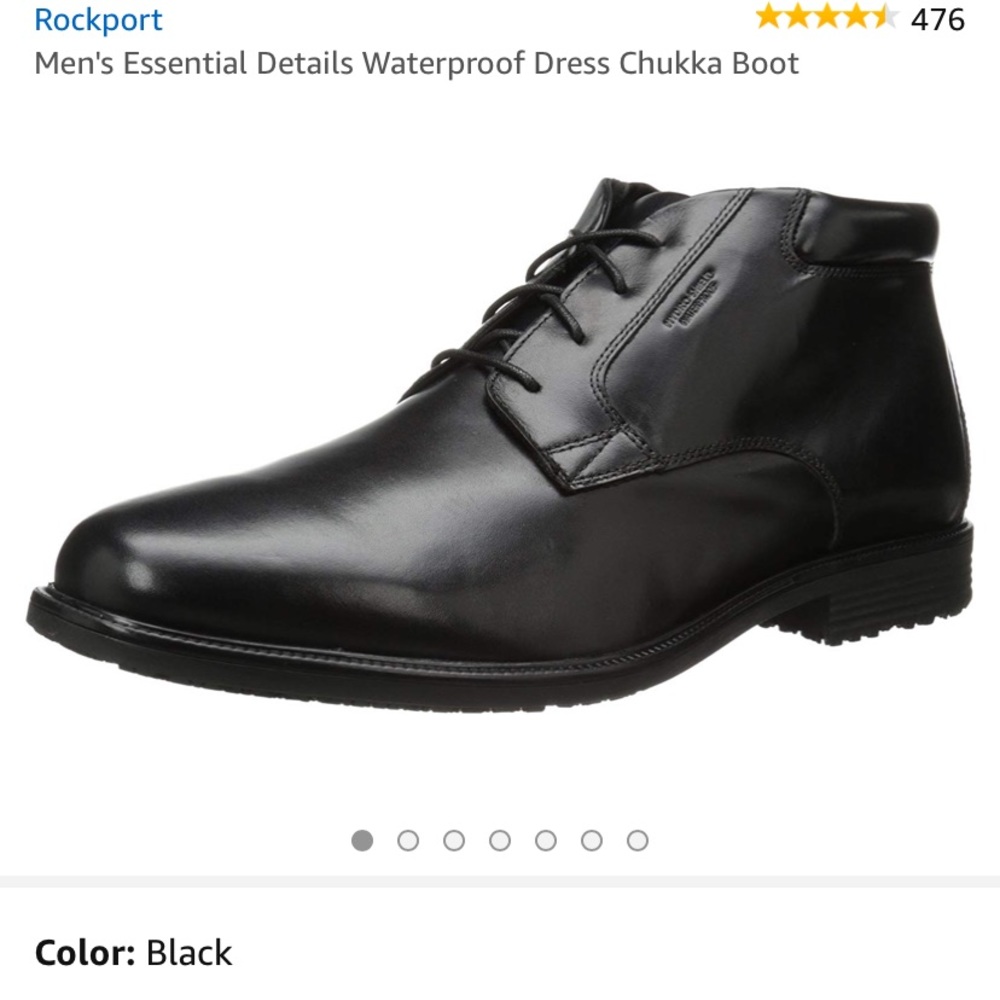 Black Rockport Dress Boots